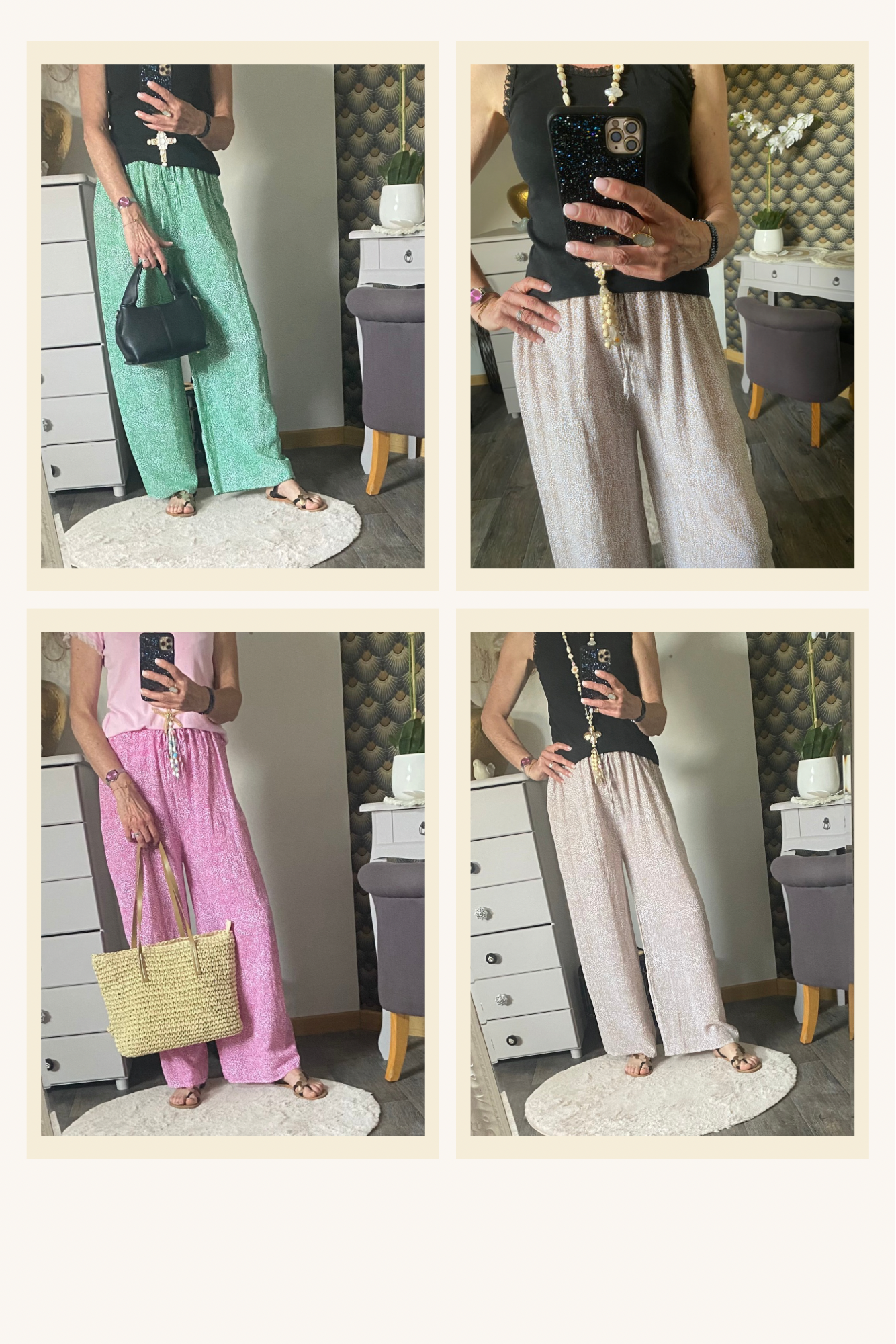 PANTALON FLUIDE LEO (TROIS COLORIS ) TU 36/42 petit 44