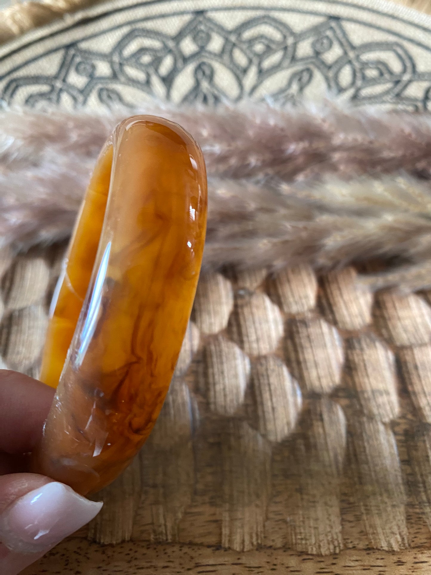 MANCHETTE RESINE BRUN