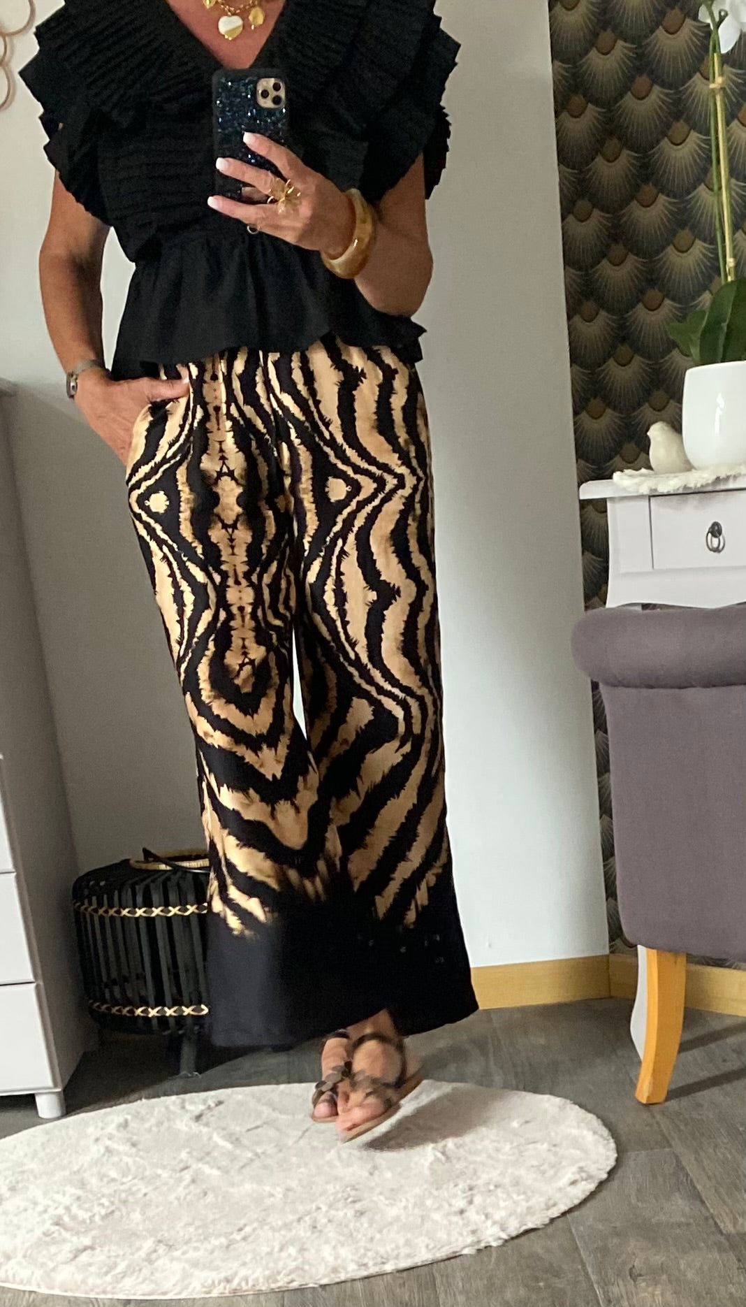 HAUT LOUNA NOIR S , M ,L