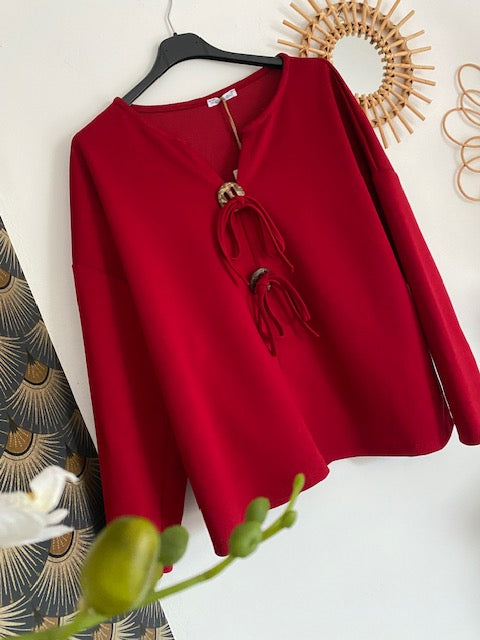 TOP LOLA ROUGE COLLECTION BELLE TAILLE 42/ 48