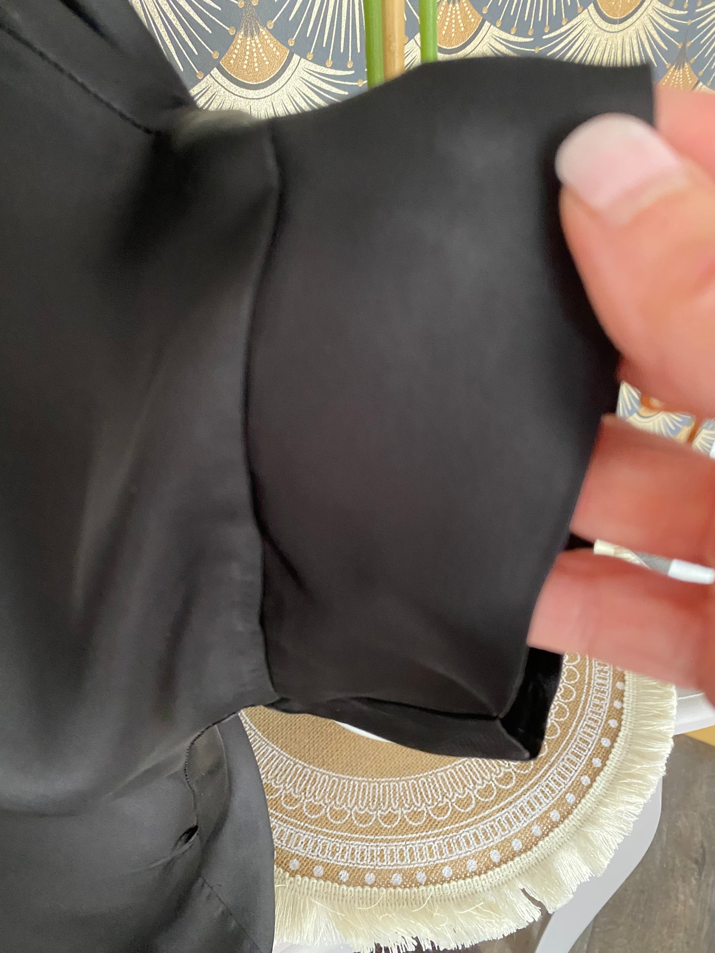 TOP SATIN MELINDA NOIR 36/44