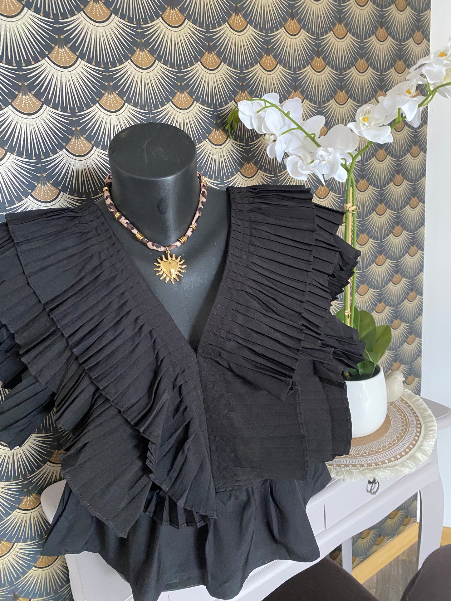 HAUT LOUNA NOIR S , M ,L