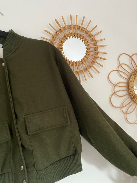 VESTE BOMBER KAKI 36/42