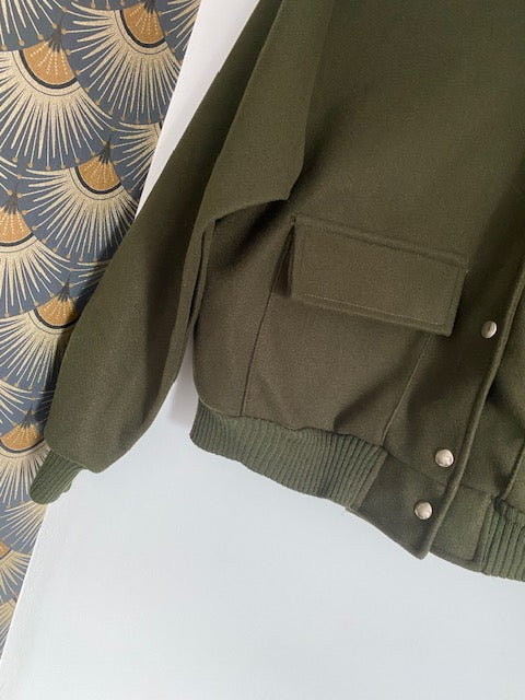 VESTE BOMBER KAKI 36/42