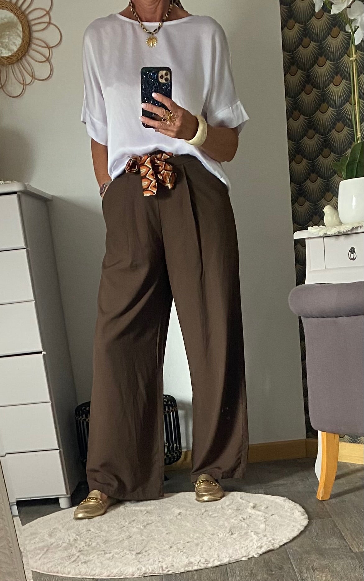 PANTALON CHOCO BRENDA TU36/42
