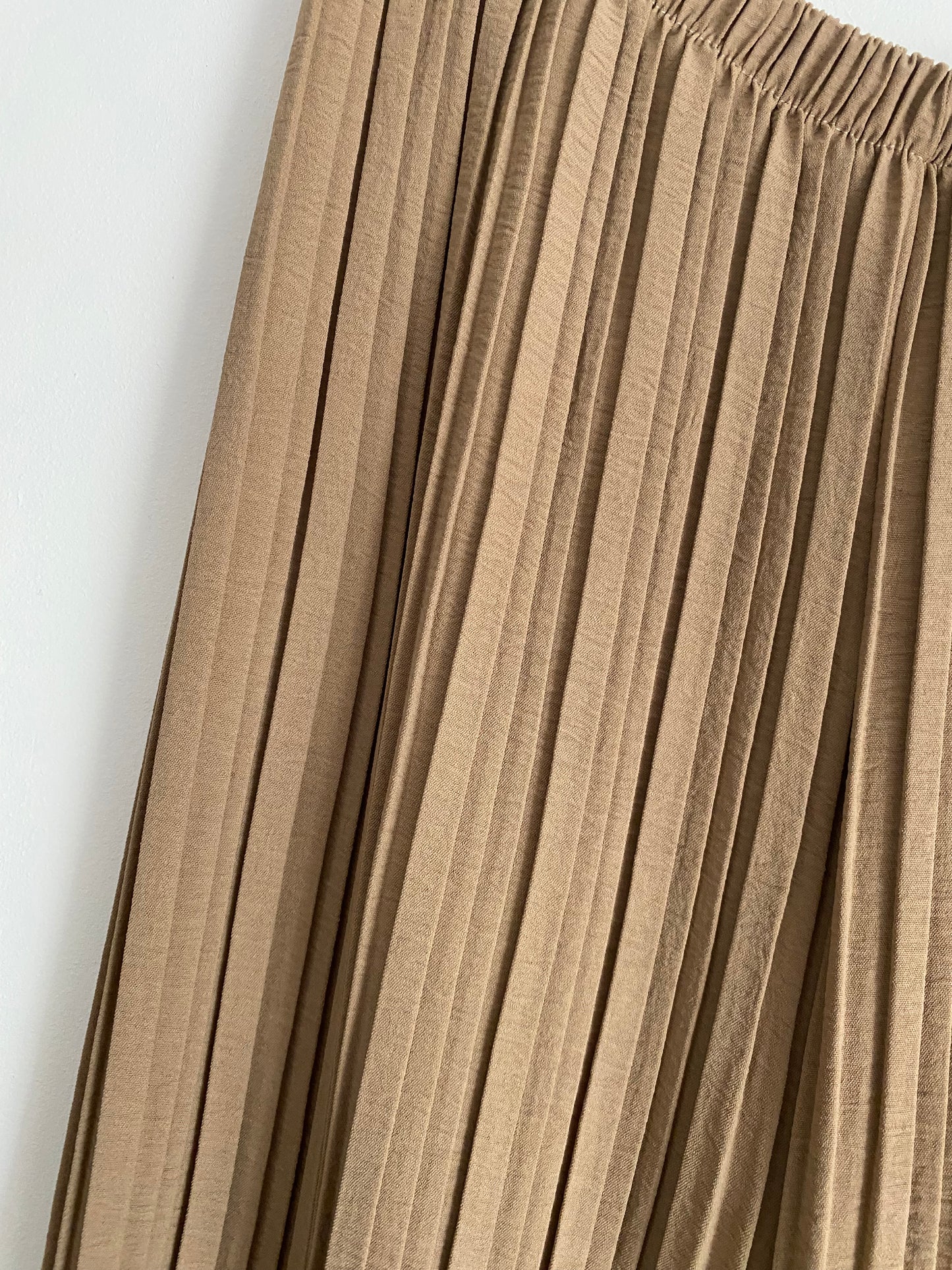 ENSEMBLE PANTALON PLISSE CAMEL TU 36/48