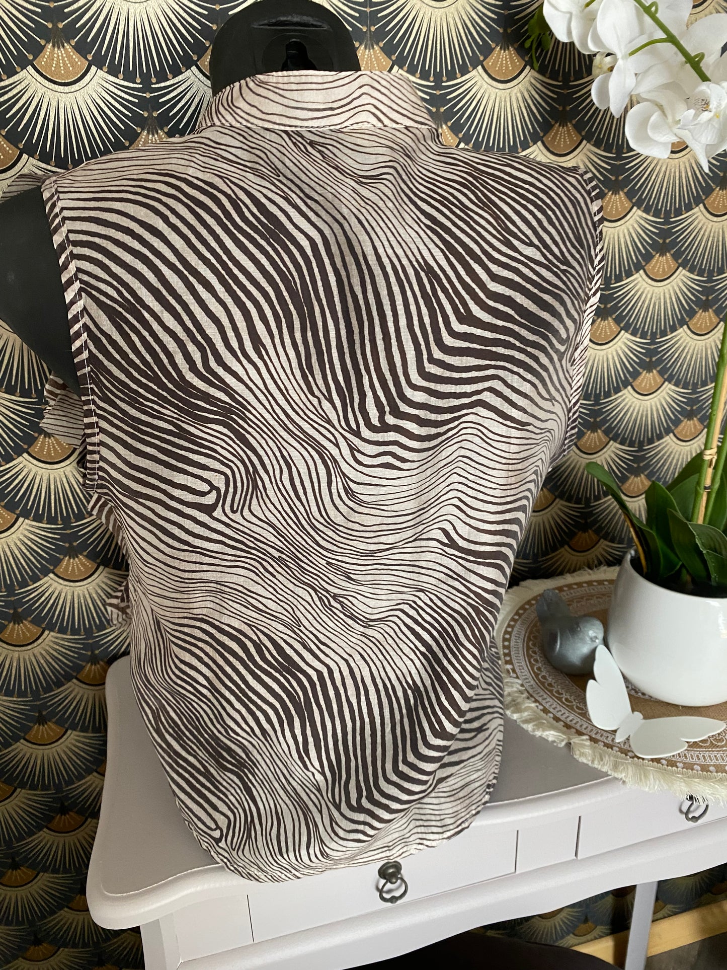 TOP FROUFROU ZEBRE CHOCOLAT TU 36/42