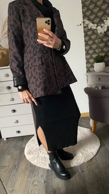 VESTE BLAZER LEO CHOCOLAT S/M/L/XL/XXL