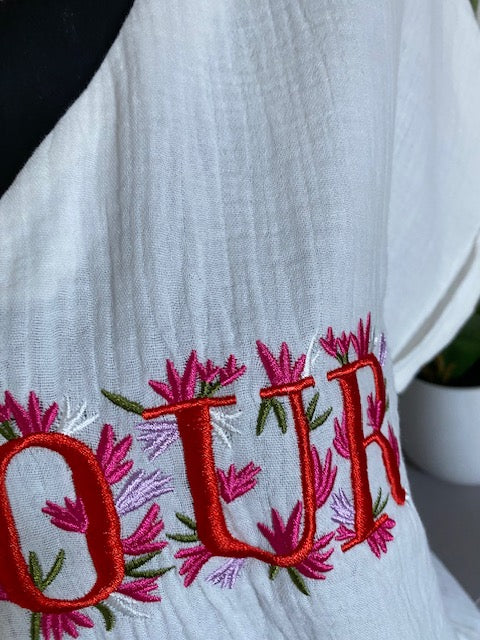 TOP AMOUR GAZE DE COTON S/M OU M/L