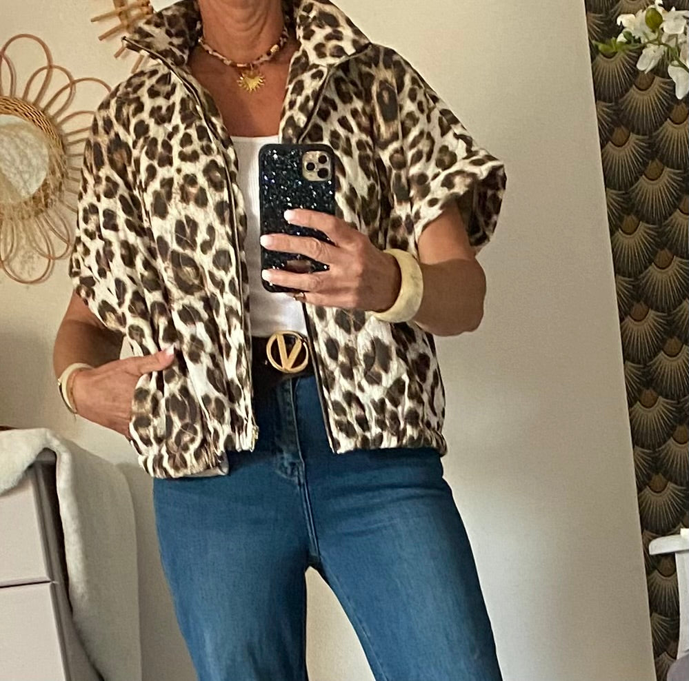 VESTE MG LEOPARD TU 34/44