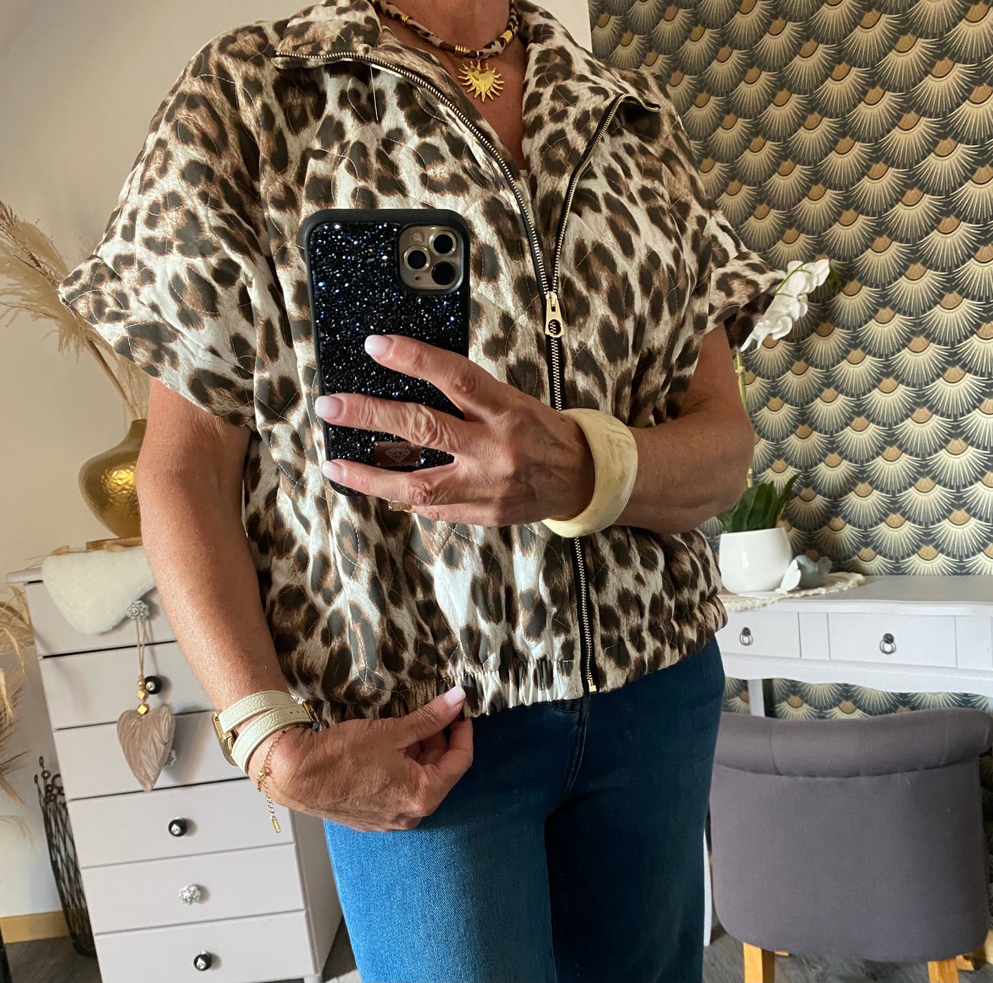 VESTE MG LEOPARD TU 34/44