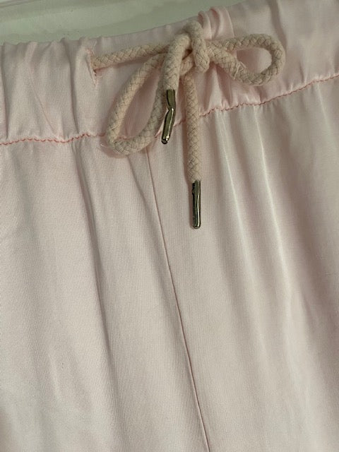 PANTALON PALAZZO ROSE 38/46 EFFET SOIE