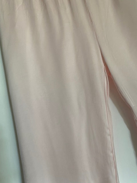 PANTALON PALAZZO ROSE 38/46 EFFET SOIE