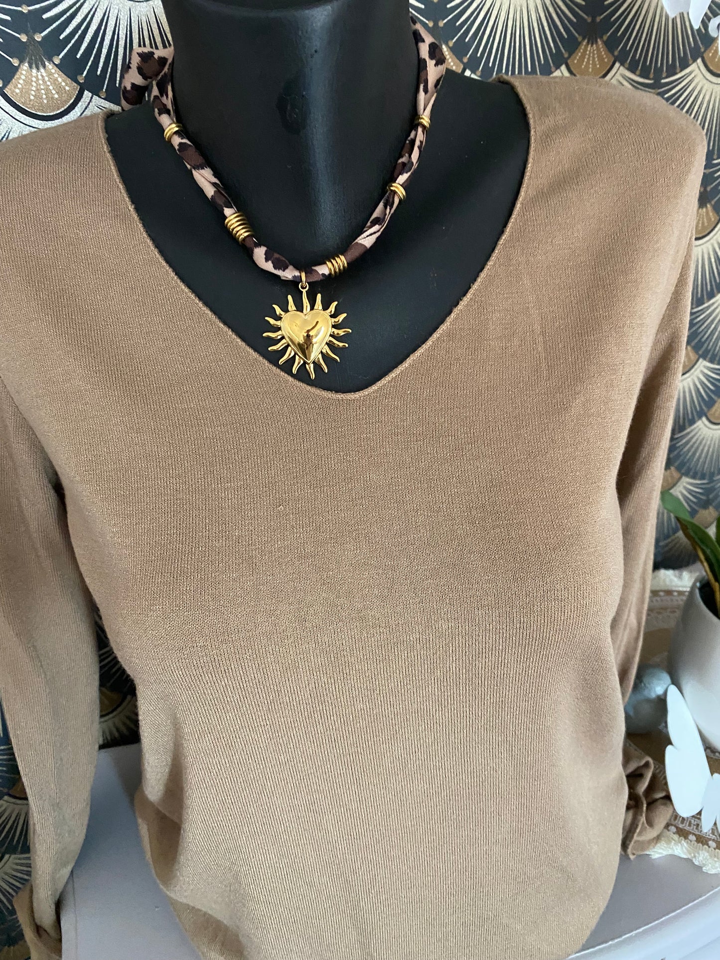 PULL FIN UNI CAMEL TU 36/42