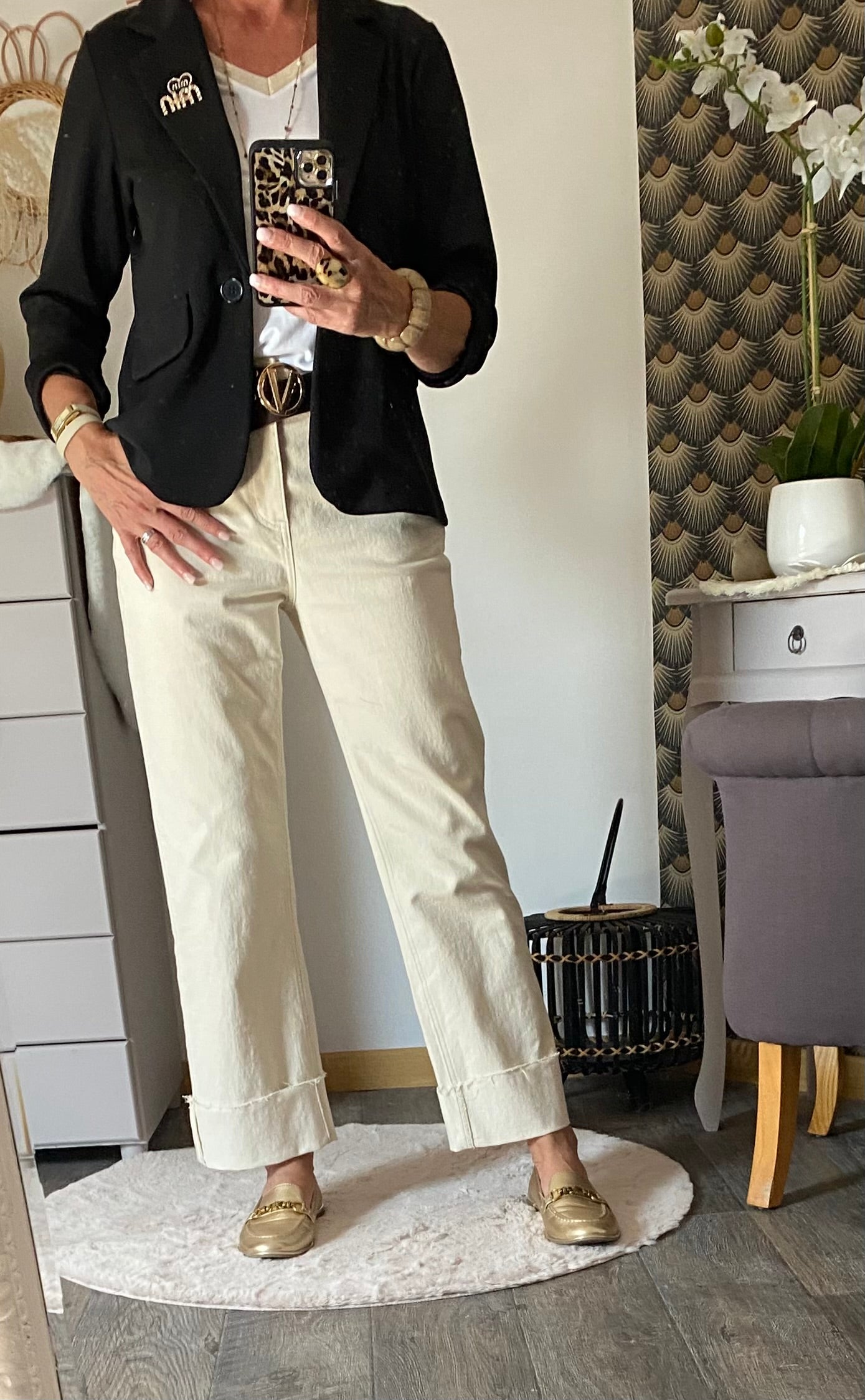 VESTE BLAZER SOLEIL MIN NOIRE 36/42