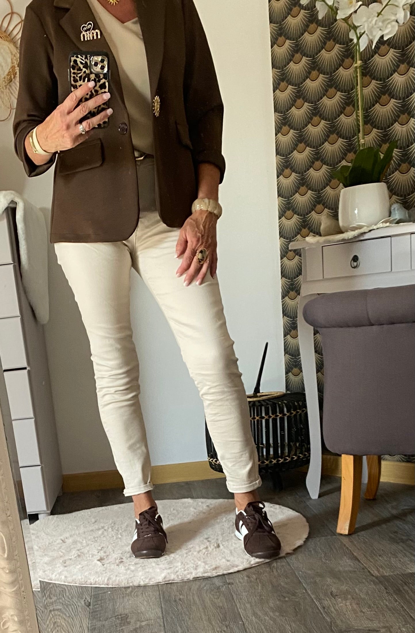 VESTE BLAZER SOLEIL MIN CHOCOLAT 36/42