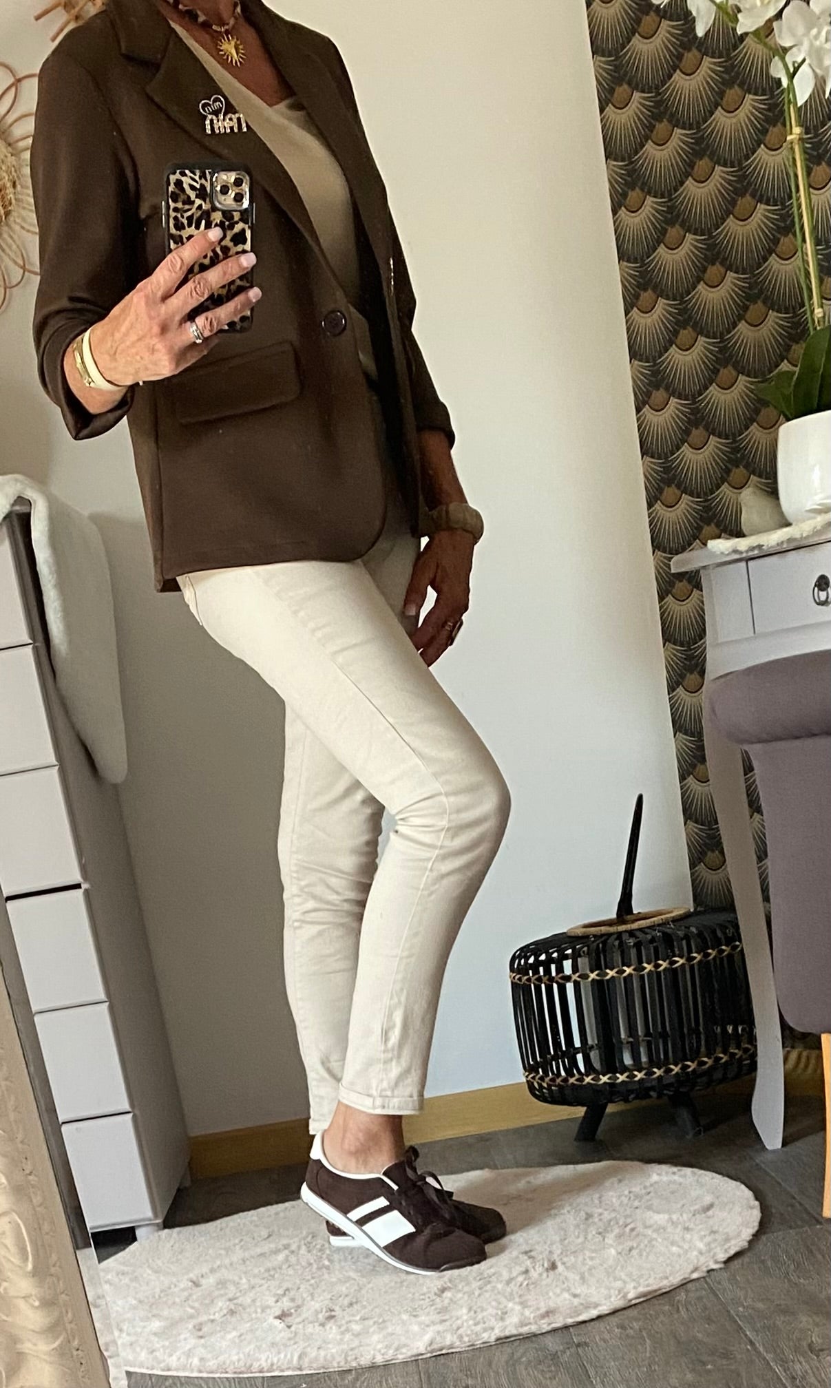 VESTE BLAZER SOLEIL MIN CHOCOLAT 36/42