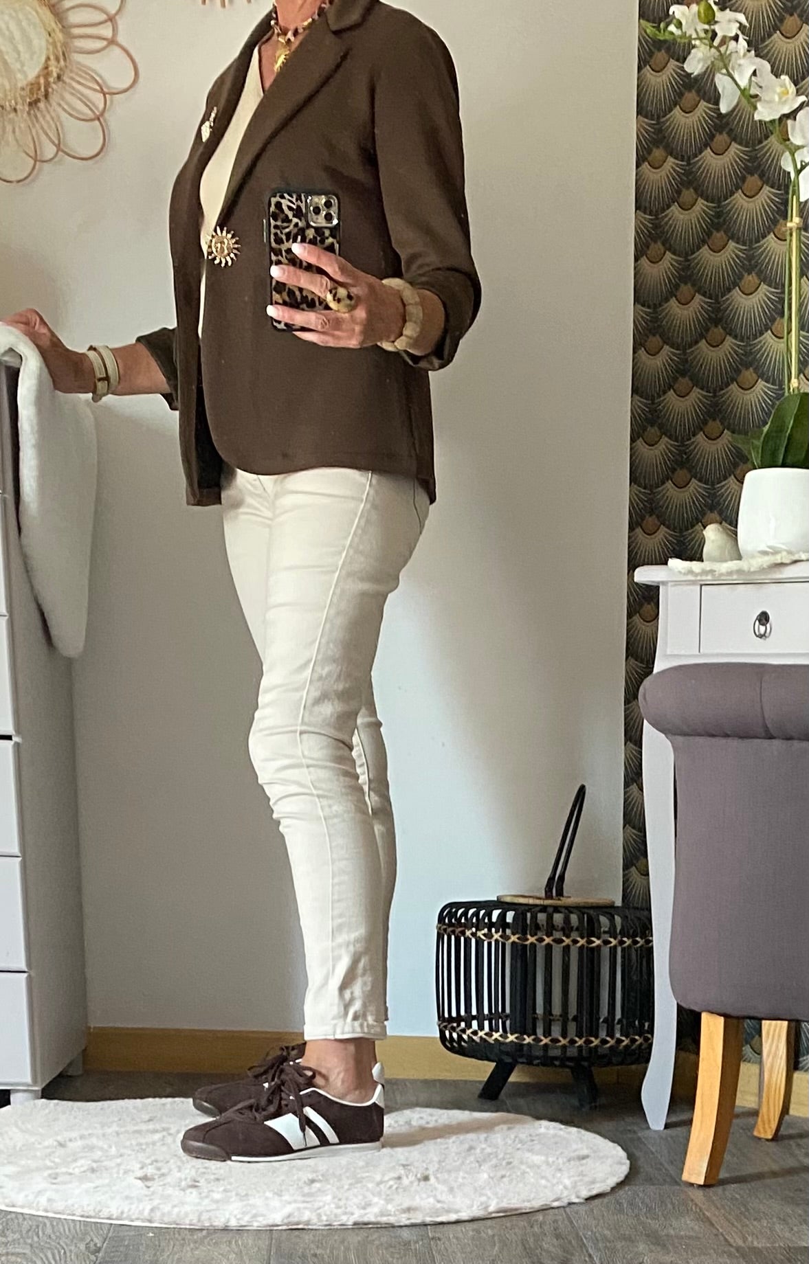VESTE BLAZER SOLEIL MIN CHOCOLAT 36/42