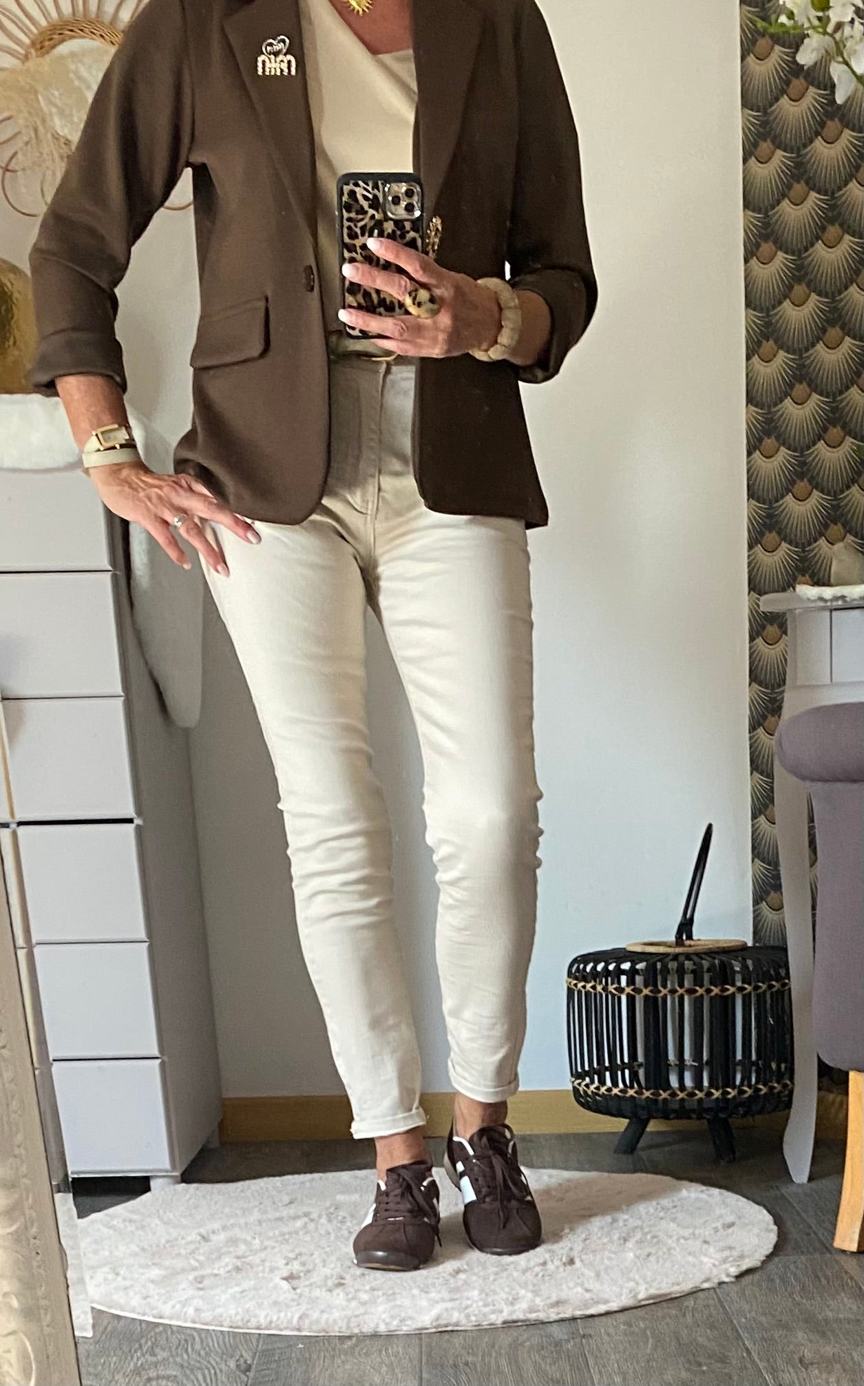 VESTE BLAZER SOLEIL MIN CHOCOLAT 36/42