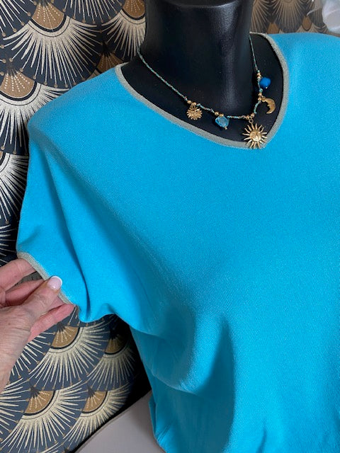 TOP DIAMON BLEU TURQUOISE 38/44