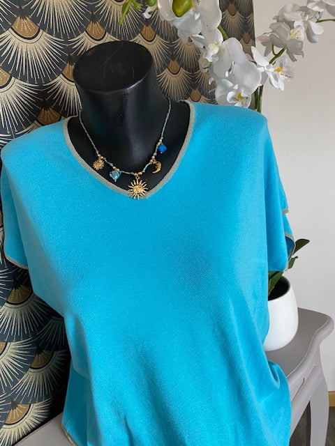 TOP DIAMON BLEU TURQUOISE 38/44