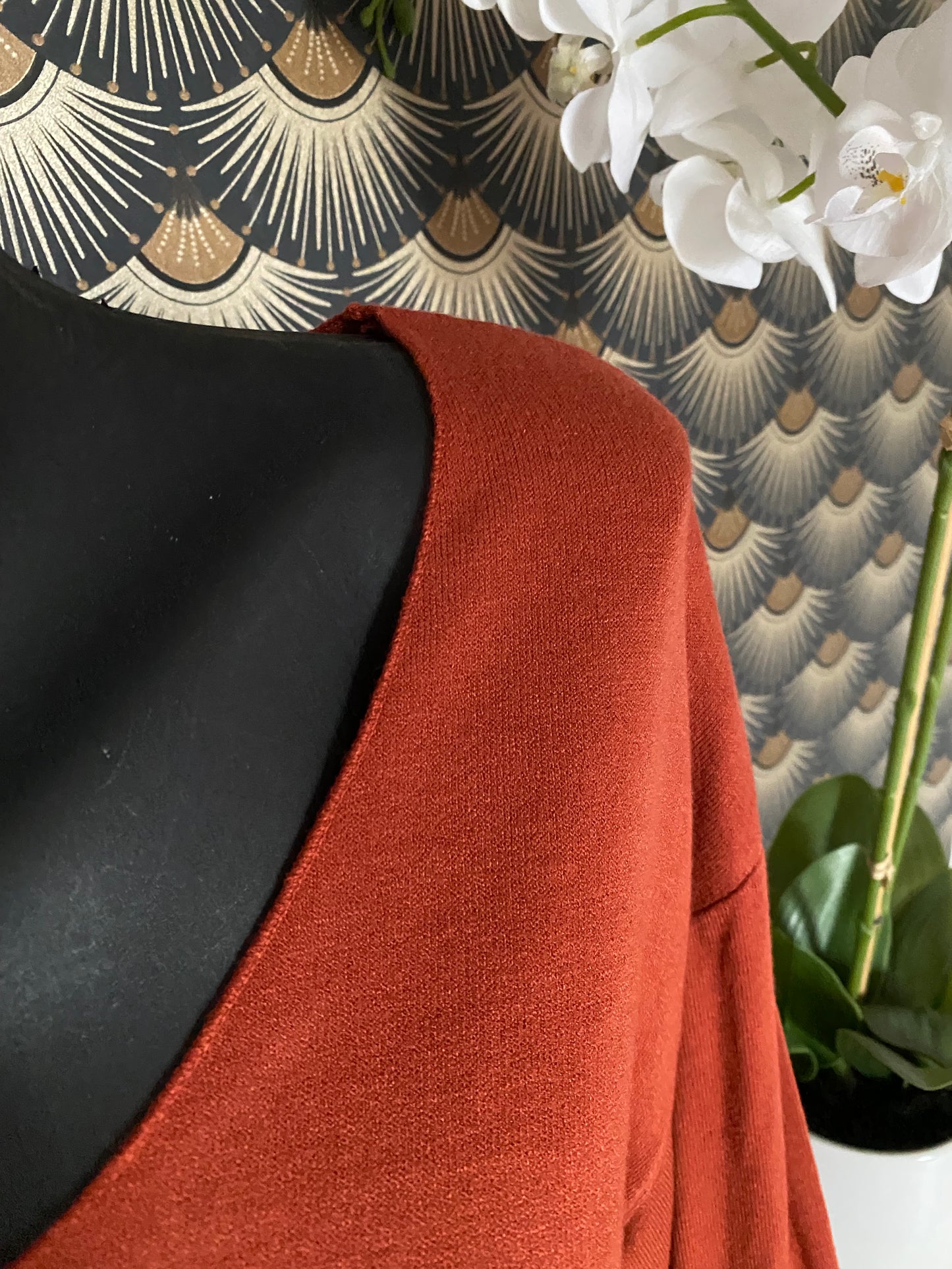 PULL FIN ETOILE TERRACOTA TU 36/44