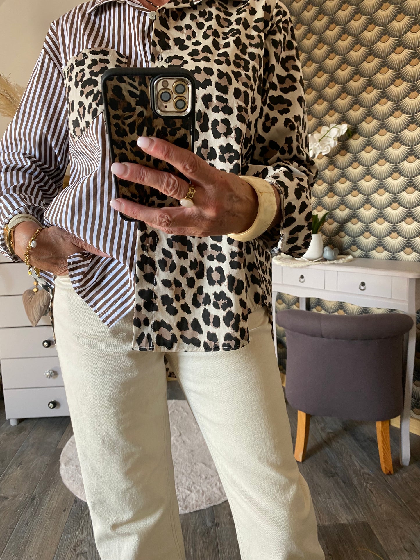 CHEMISE LEOPARD CORINNE TU 36/42