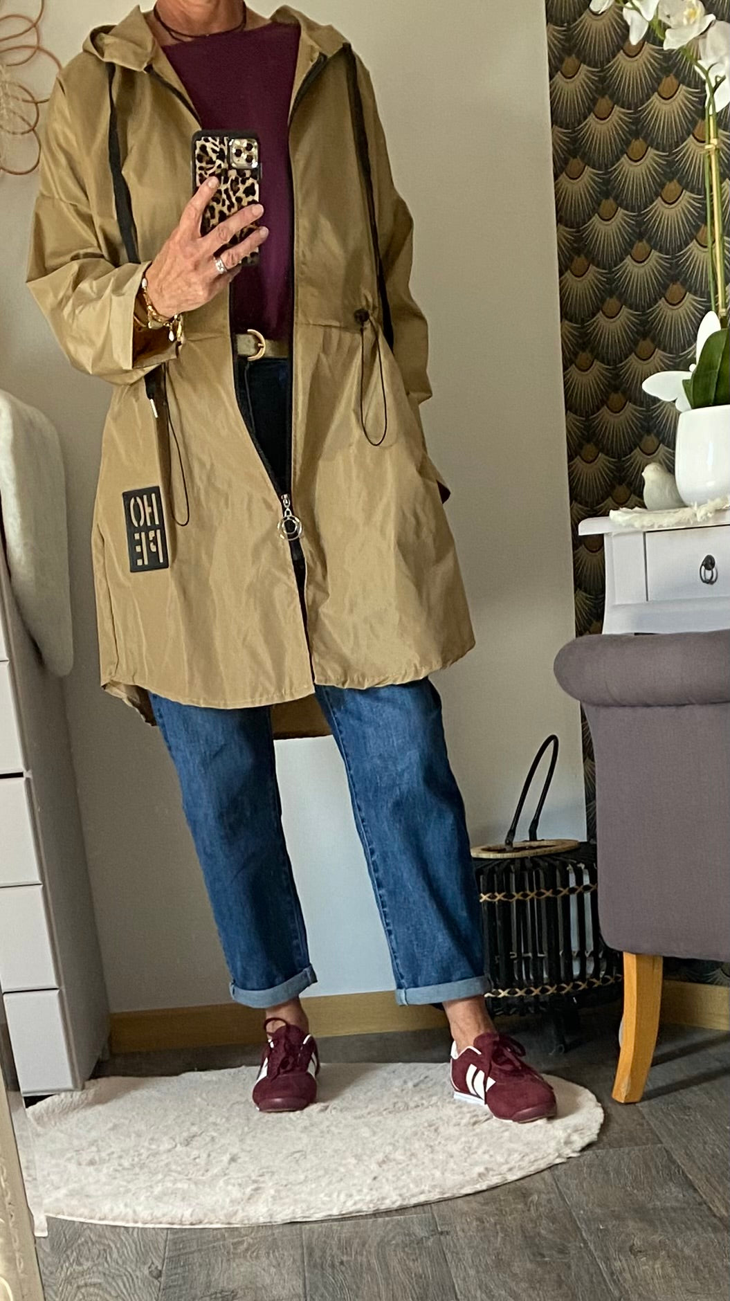 VESTE IMPERMEABLE HOPE CAMEL TU 36/48