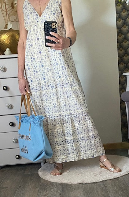 ROBE LONGUE MIA BLEUE 36/42