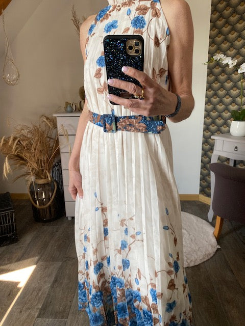 ROBE EVENEMENT BLEUE INDIGO 36/42 petit 44