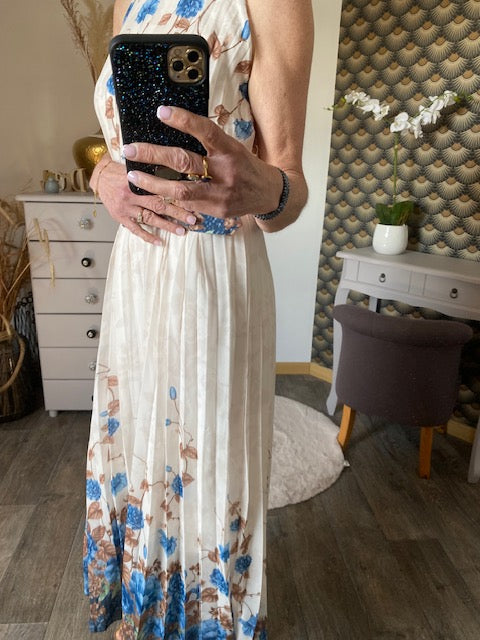 ROBE EVENEMENT BLEUE INDIGO 36/42 petit 44