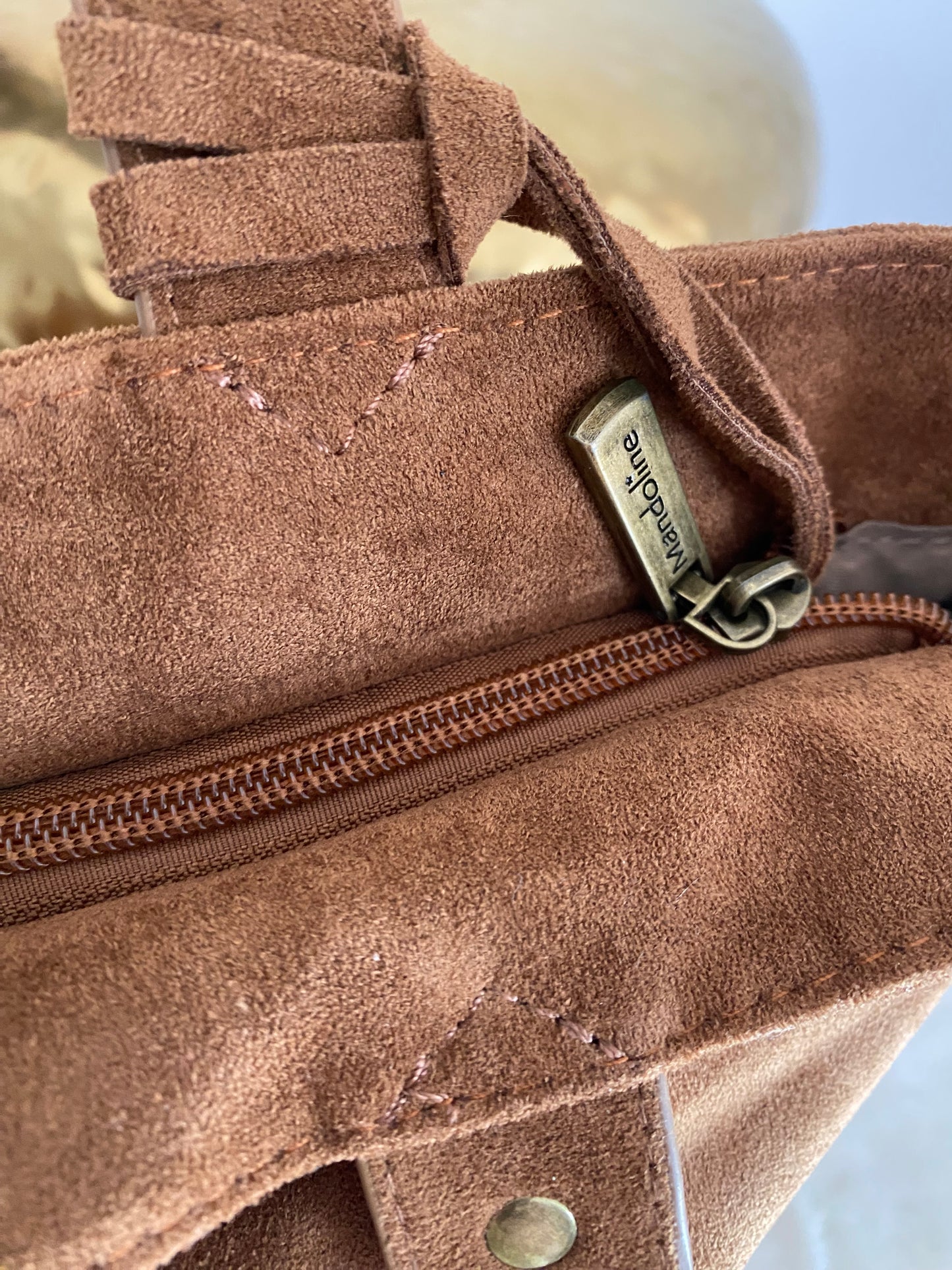 SAC MANDOLINE CAMEL