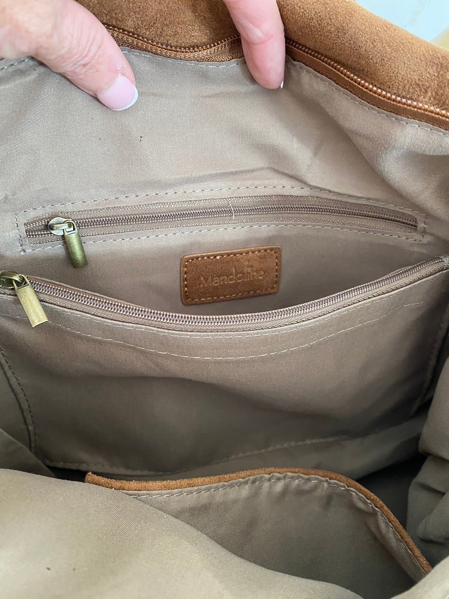 SAC MANDOLINE CAMEL