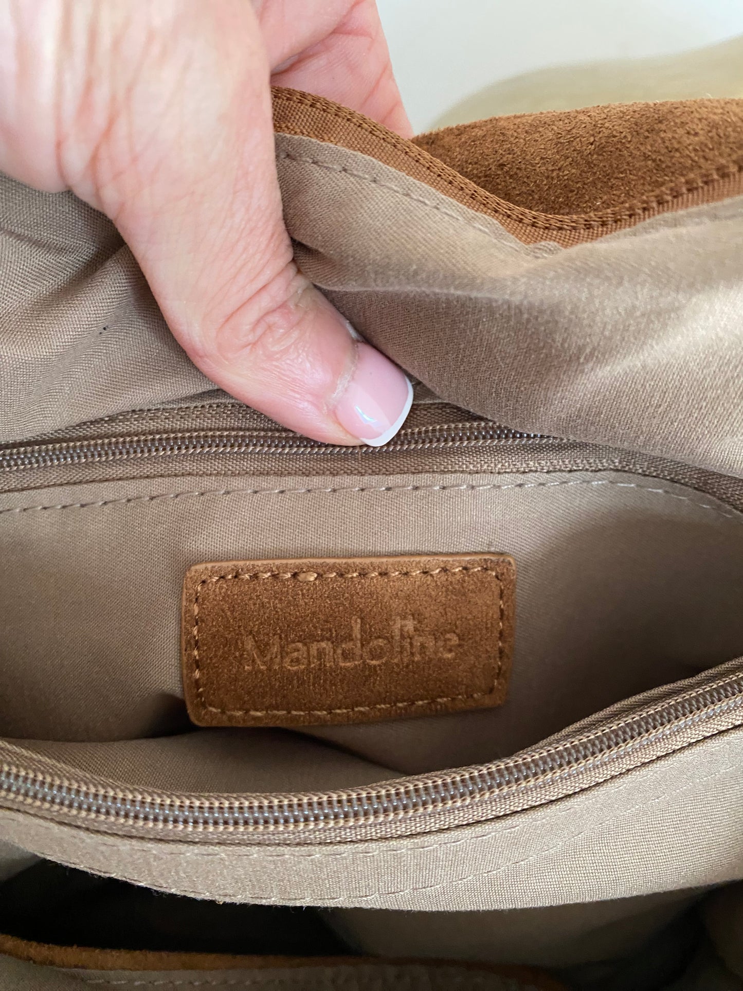 SAC MANDOLINE CAMEL
