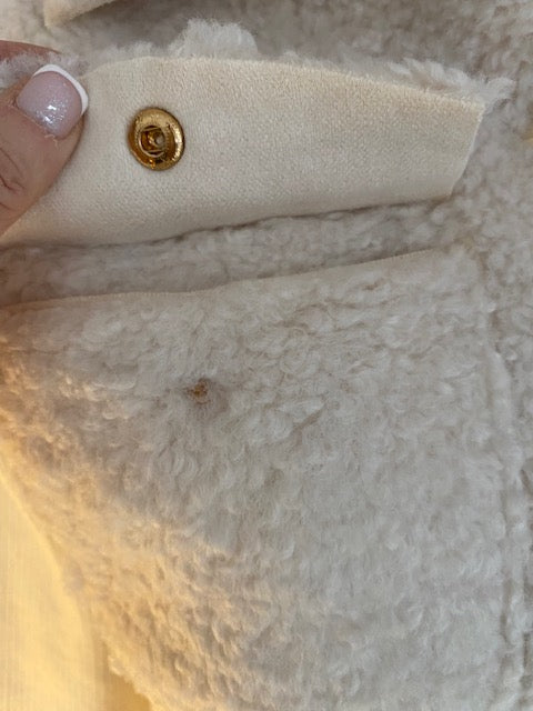 VESTE PILOU ECRU TAILLE S OUM