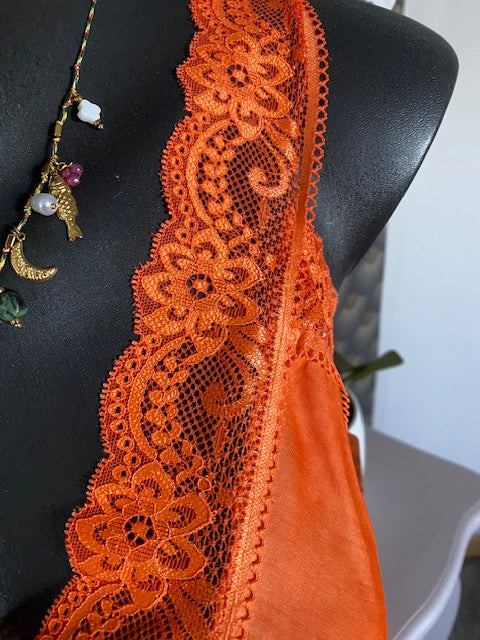 TOP DENTELLE STEFY ORANGE 36/44