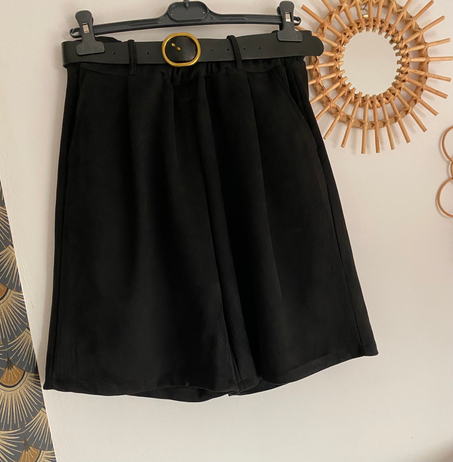 BERNUDA NOIR SUEDINE TU 38/44