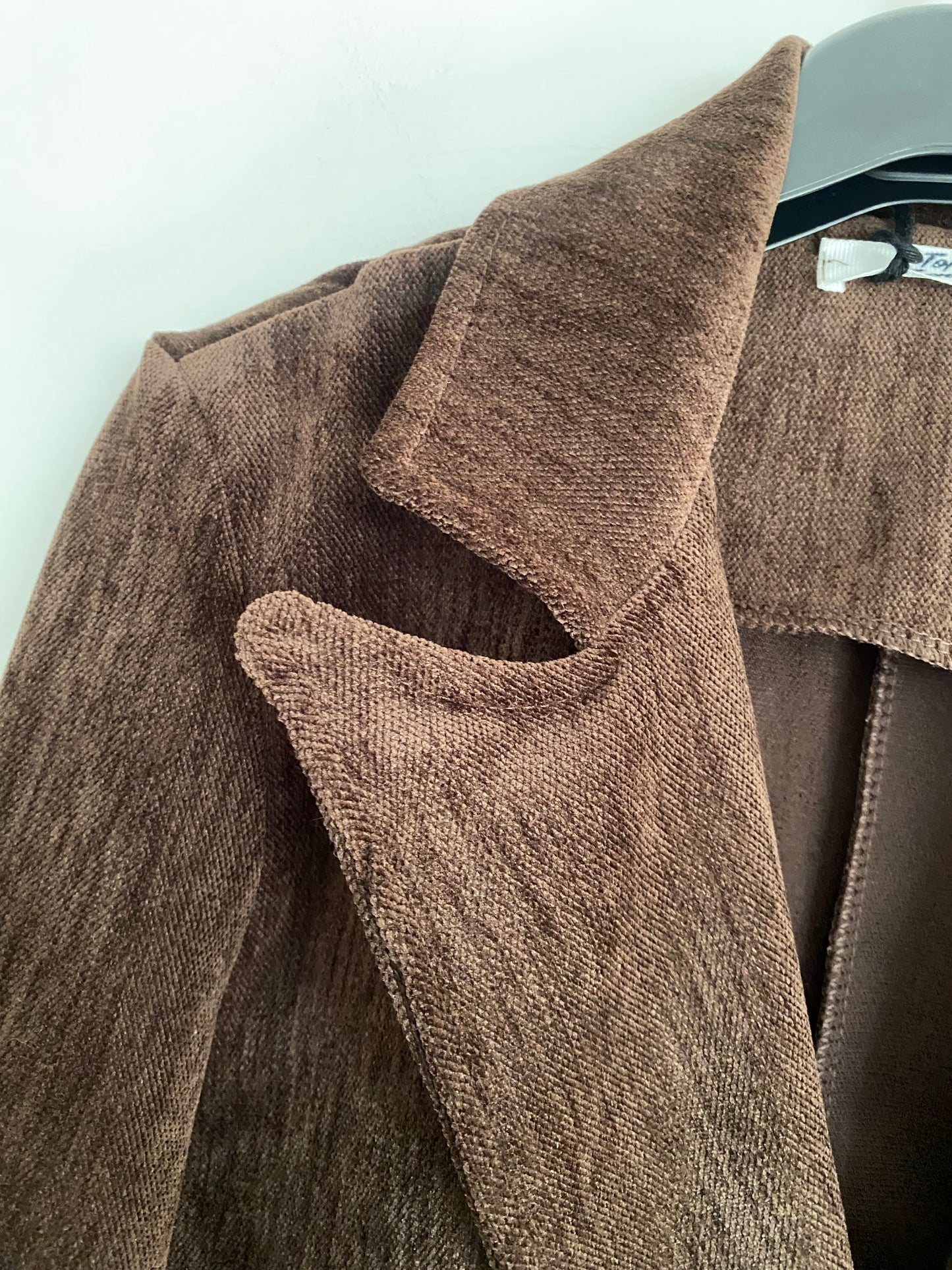 VESTE BLAZER VELOUR RAS TAILLE L