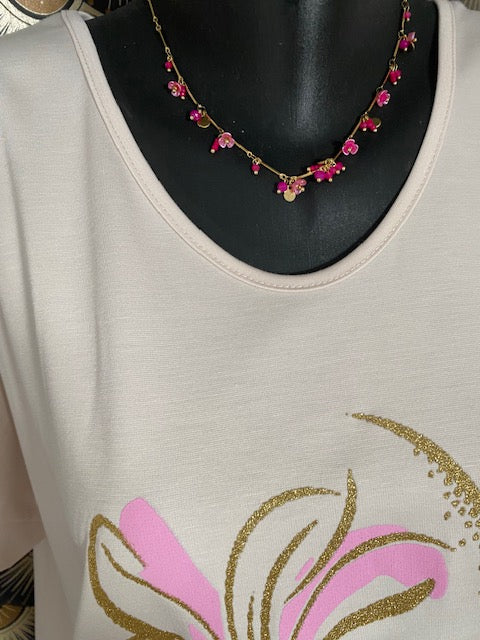 TOP VICTOIRE 44/48 7 COULEURS ( rose , blanc , noir , kaki , vert d 'eau , beige )
