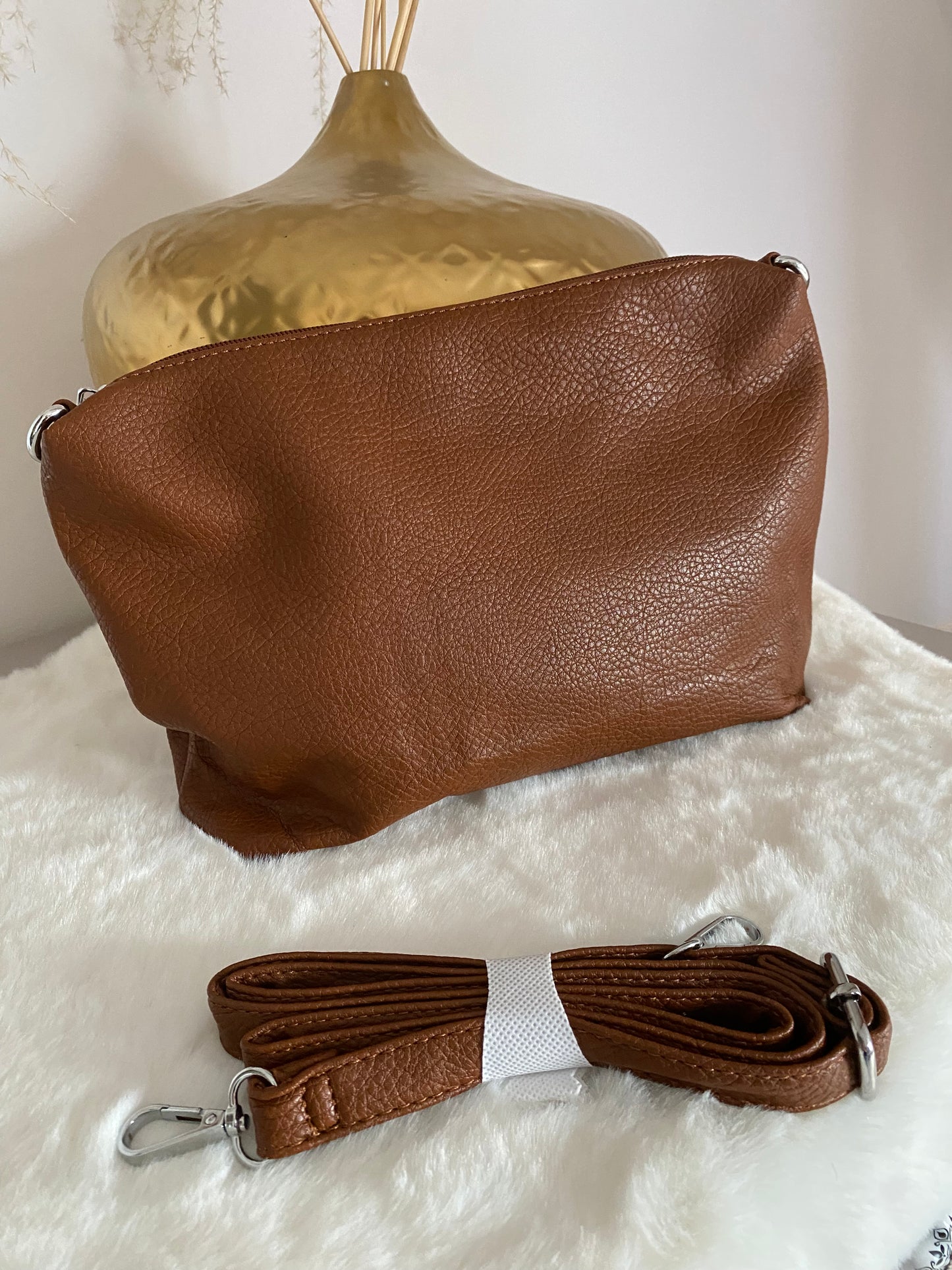 SAC A MAIN GOUTTE CAMEL