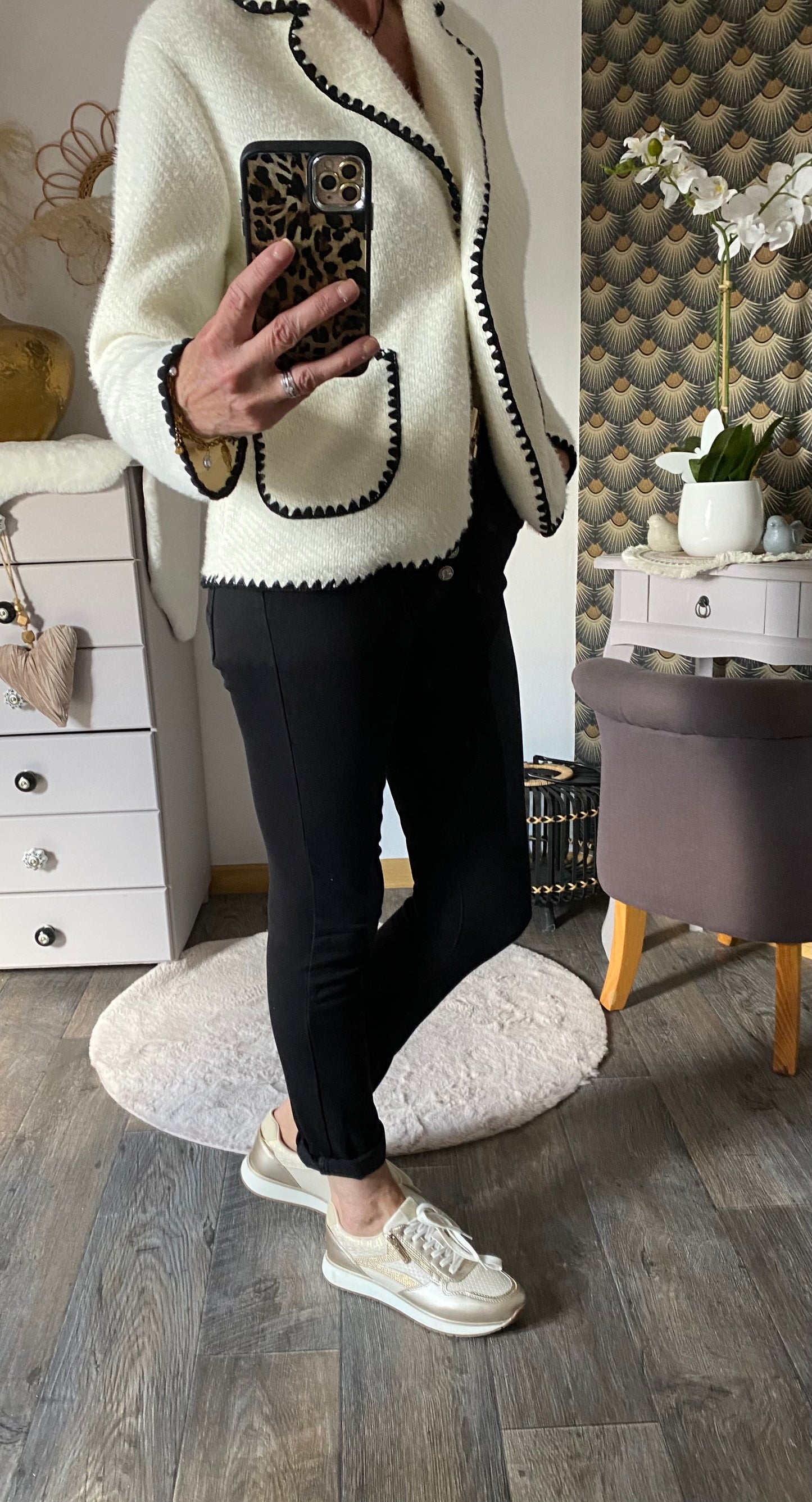 VESTE CHACHA ECRU TU 36/42