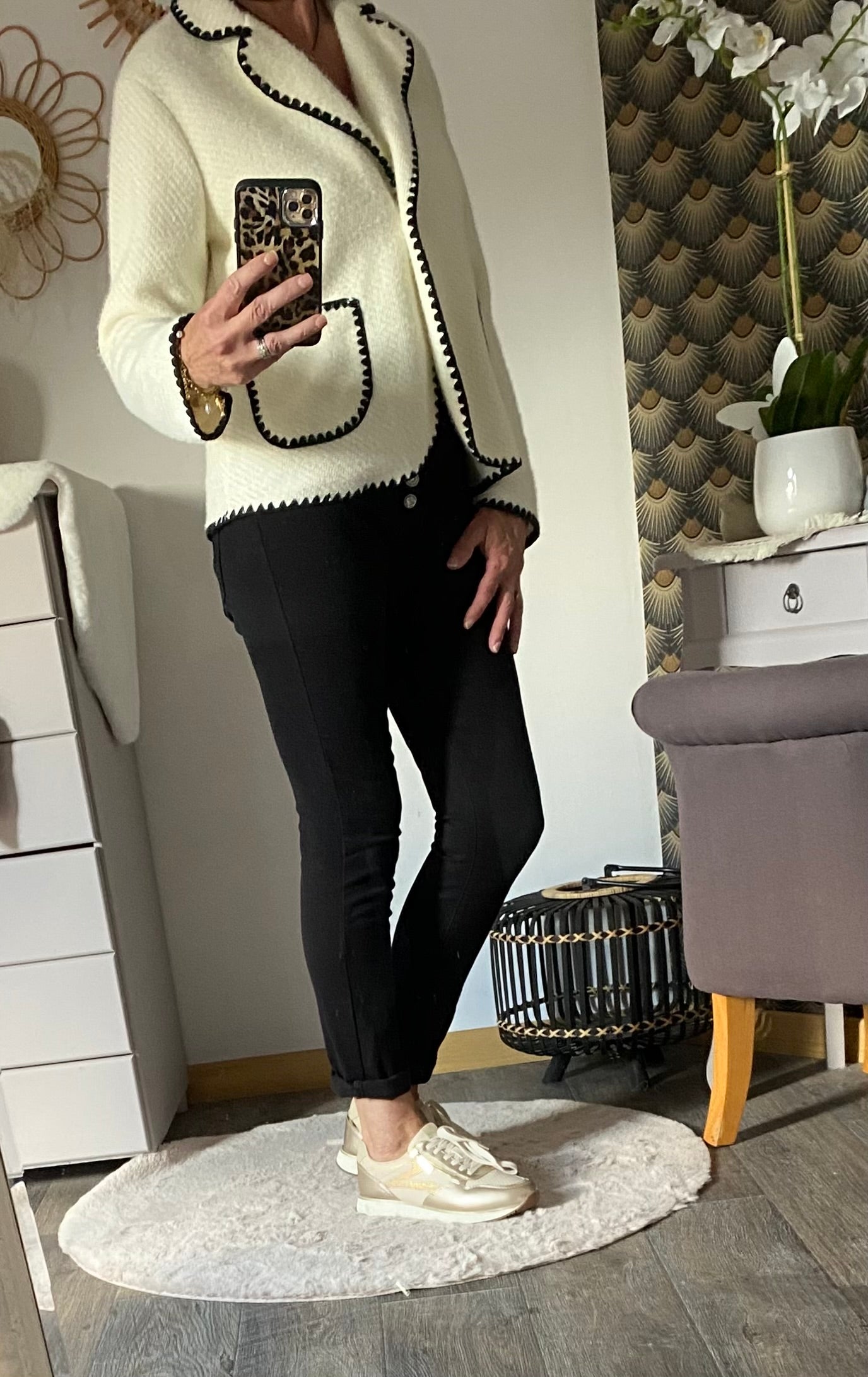 VESTE CHACHA ECRU TU 36/42