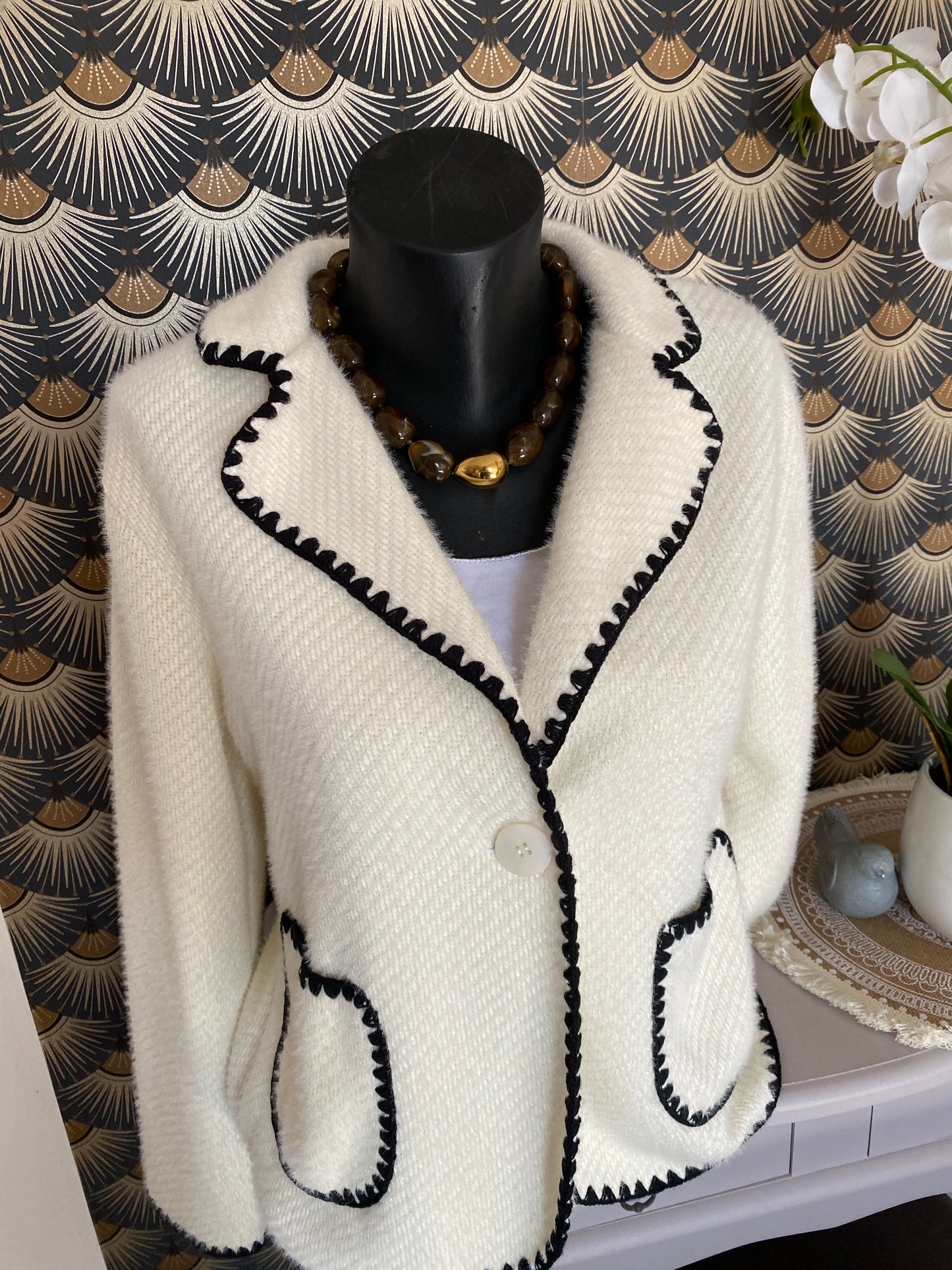 VESTE CHACHA ECRU TU 36/42