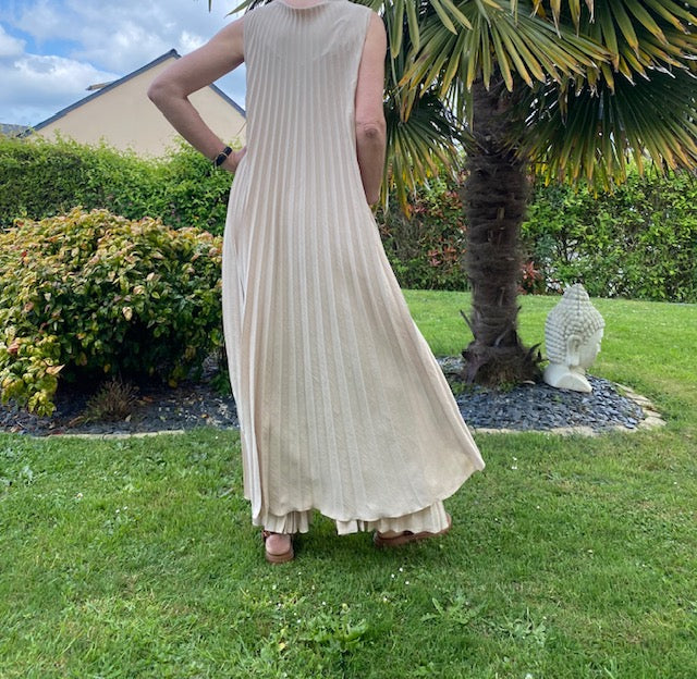 ENSEMBLE PANTALON PALMA ECRU TAILLE UNIQUE 36/46