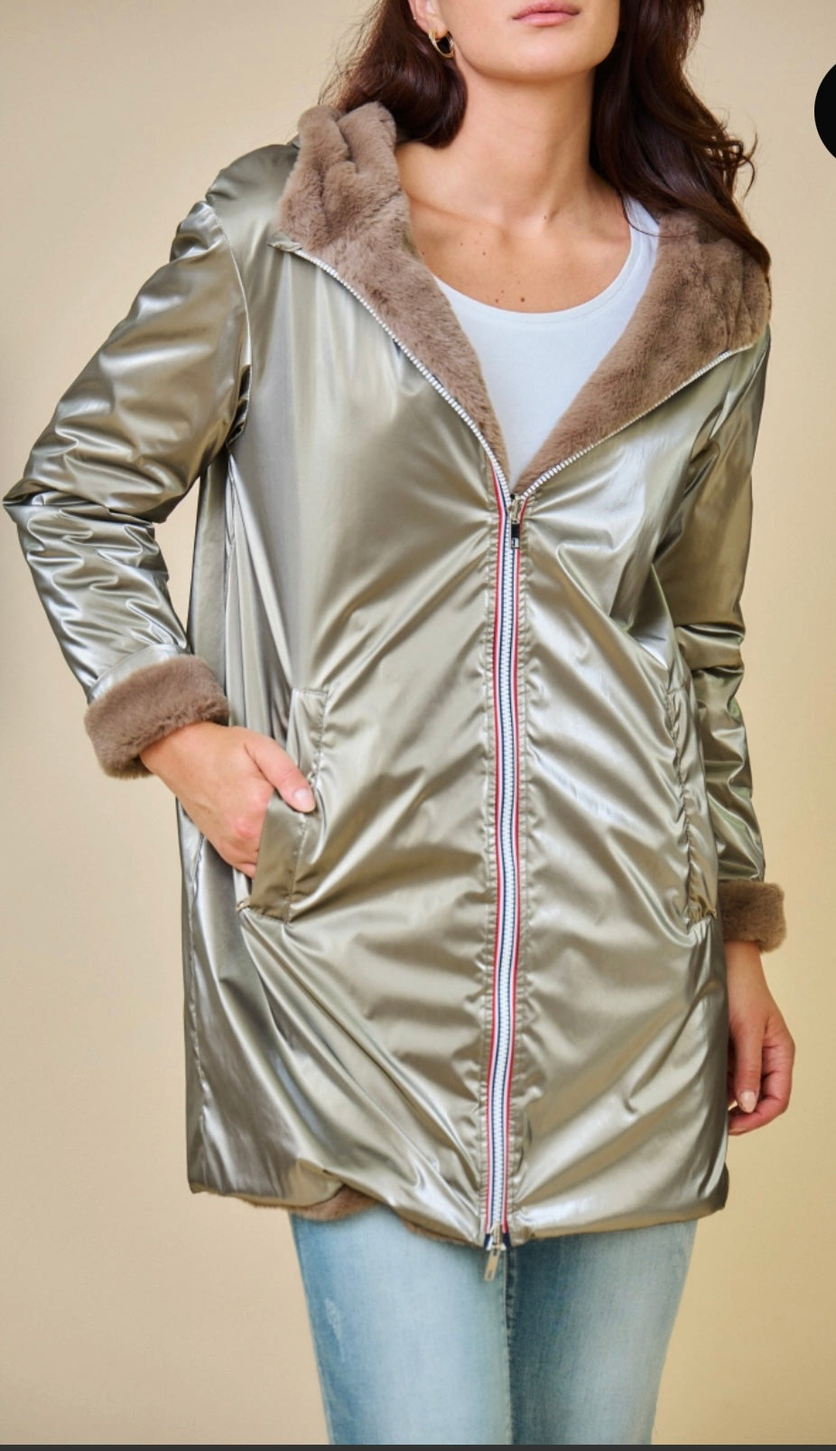 PARKA REVERSIBLE BRONZE S/M/L/XL