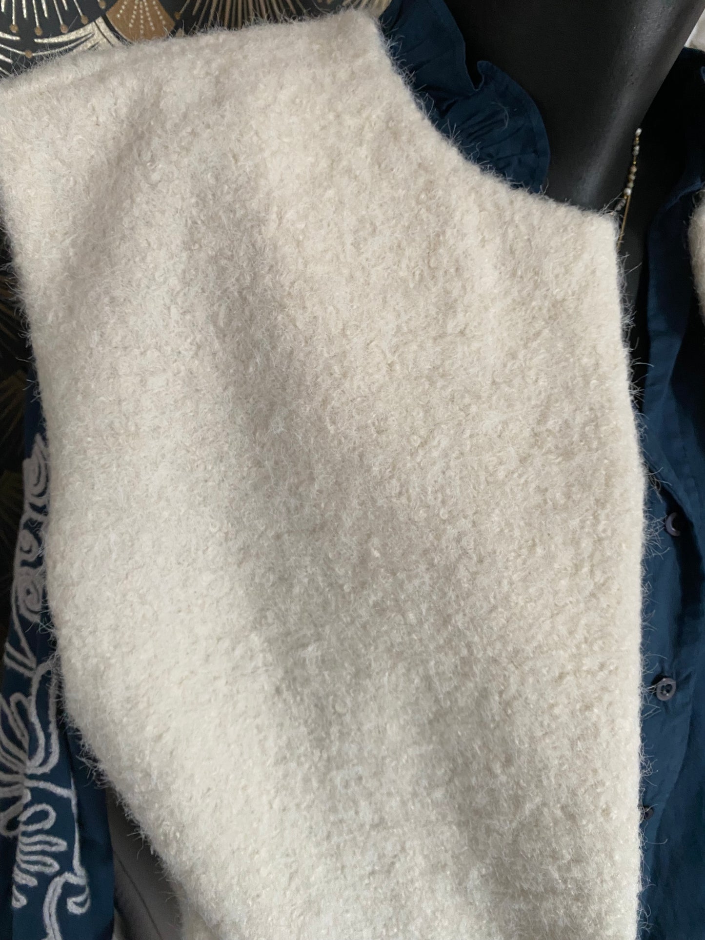 GILET TEDY ECRU TU 36/42