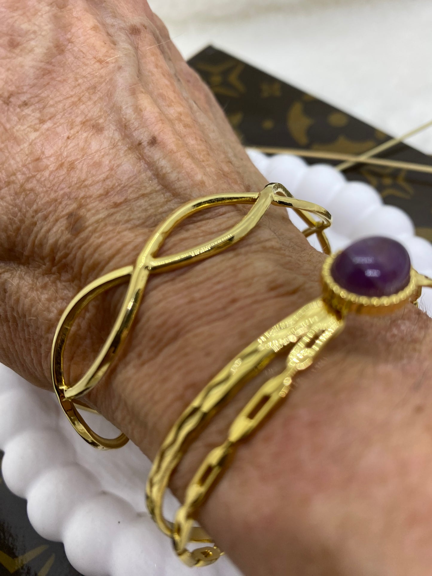 BRACELET ACIER INOXYDABLE ET PIERRE NATURELLE 2