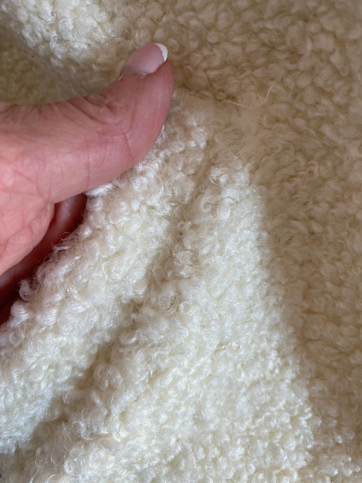 GILET BOUCLETTE 36/44 ECRU