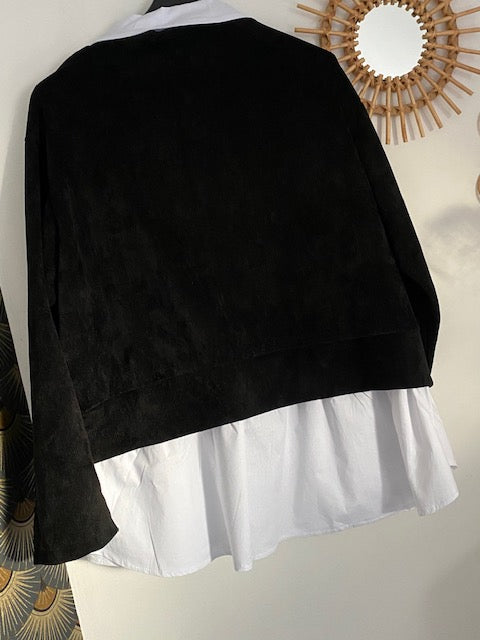 VESTE GILET MARYANNE NOIRE 42/48