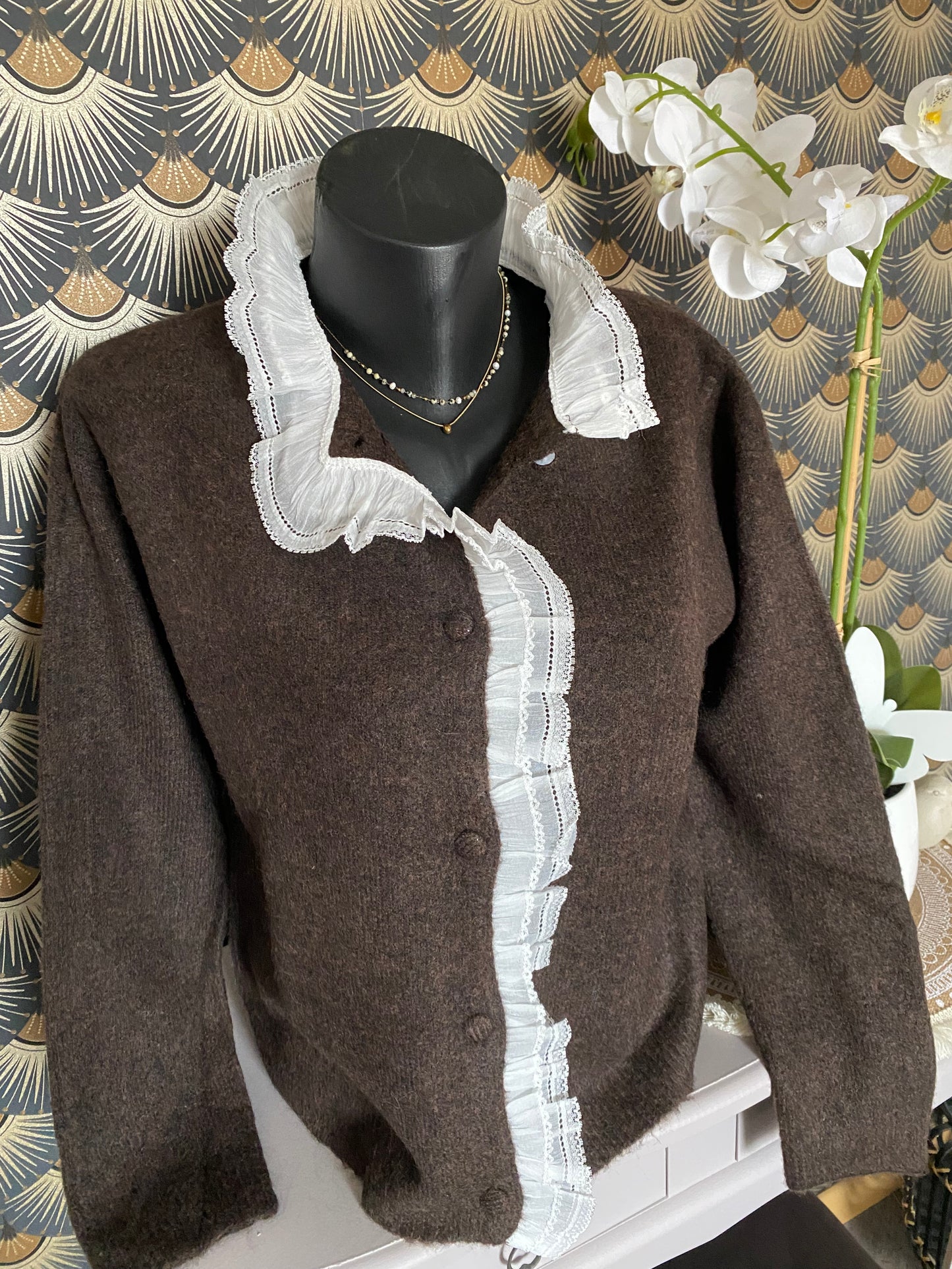 GILET GOLDEN CHOCO TU 36/42 PETIT 44